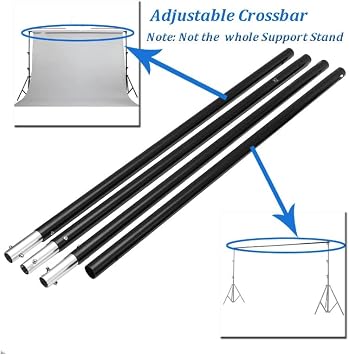 Crossbar Ayarlanabilir Fon Standı Ara Çubukları 3 METRE