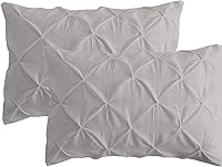 Vista 4 de Bluemoon Homes Juego de 2 fundas de almohada de 1000 hilos 100% algodón egipcio, tamaño Queen, color gris plateado