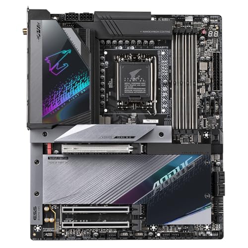 GIGABYTE Z790 AORUS MASTER Carte mère Prend en charge les processeurs Intel Core 13e génération VRM numérique 20+1+2 phases jusqu'à 8000 MHz DDR4 OC 1xPCIe 5.0+4xPCIe 4.0 .2 Wi Fi 6E LAN 10GbE USB 3.2 Gen 2x2 Neuf - vue 6