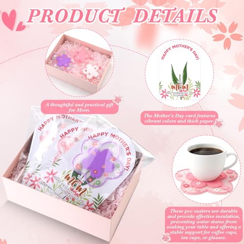 Dessous de verre Sakura lot de 24 fleurs de cerisier pour décoration - 5