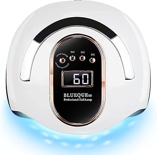 W&H UV LED Nail Dryer 168W Faster Gel Nail Curing Lamp for Gel Polish and Regular Polish Professional Machine Pedicure Manicure Fingernail and Toenail Nail (White 168W)