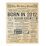 Photo Gallery stuff4 poster per 13° compleanno, senza cornice, con scritta in inglese "born in 2012 aged newspaper – happy 13 birthday for boys girls", retro vintage, idea regalo back in 2012, 20,3 x 25,4 cm Photo Gallery stuff4 poster per 13° compleanno, senza cornice, con scritta in inglese "born in 2012 aged newspaper – happy 13 birthday for boys girls", retro vintage, idea regalo back in 2012, 20,3 x 25,4 cm