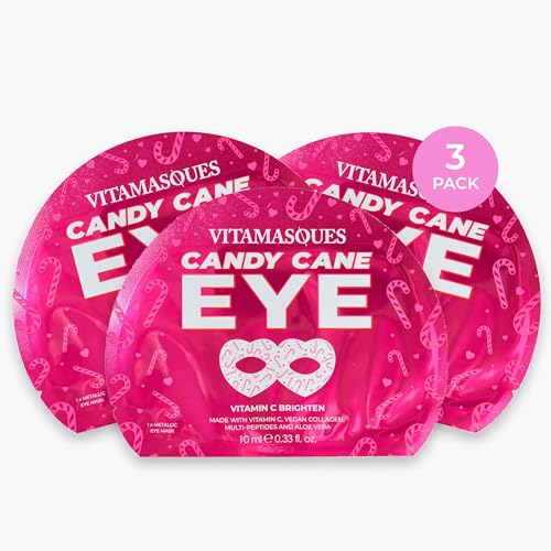 Vitamasques Máscara para os olhos Candy Cane Goggle Pacote com 3