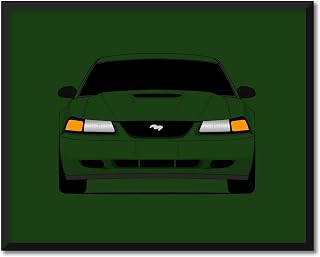 CUSTOMIZABLE COLOR: Ford Mustang Bullitt (2001) SN95 Inspired Poster Print Wall Art Decor Handmade (Unframed)