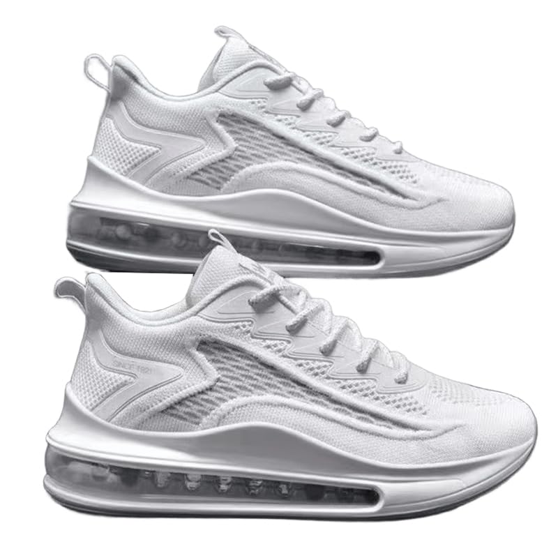 Mens Air Cushion Running Shoes Non Slip Fashion Sport Gym Jogging Tennis Fitness Sneakers Walking Tennis Basketball