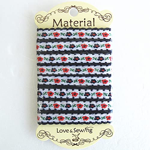 ⁂チロリアンテープ見本⁂ Amazon.co.jp: 手芸テープ 『チロリアンテープ 3m巻き 花