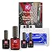 Produktbild Pink Gellac Starter Set LED M Nagellack Shellac 109 Lipstick Red Rot Pink 15 ml + Primer 15 ml + Base Coat Extend 15 ml + Top Coat Ultra Shine 15 ml