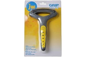 JW Pet Company GripSoft Double-Row Rake Brush