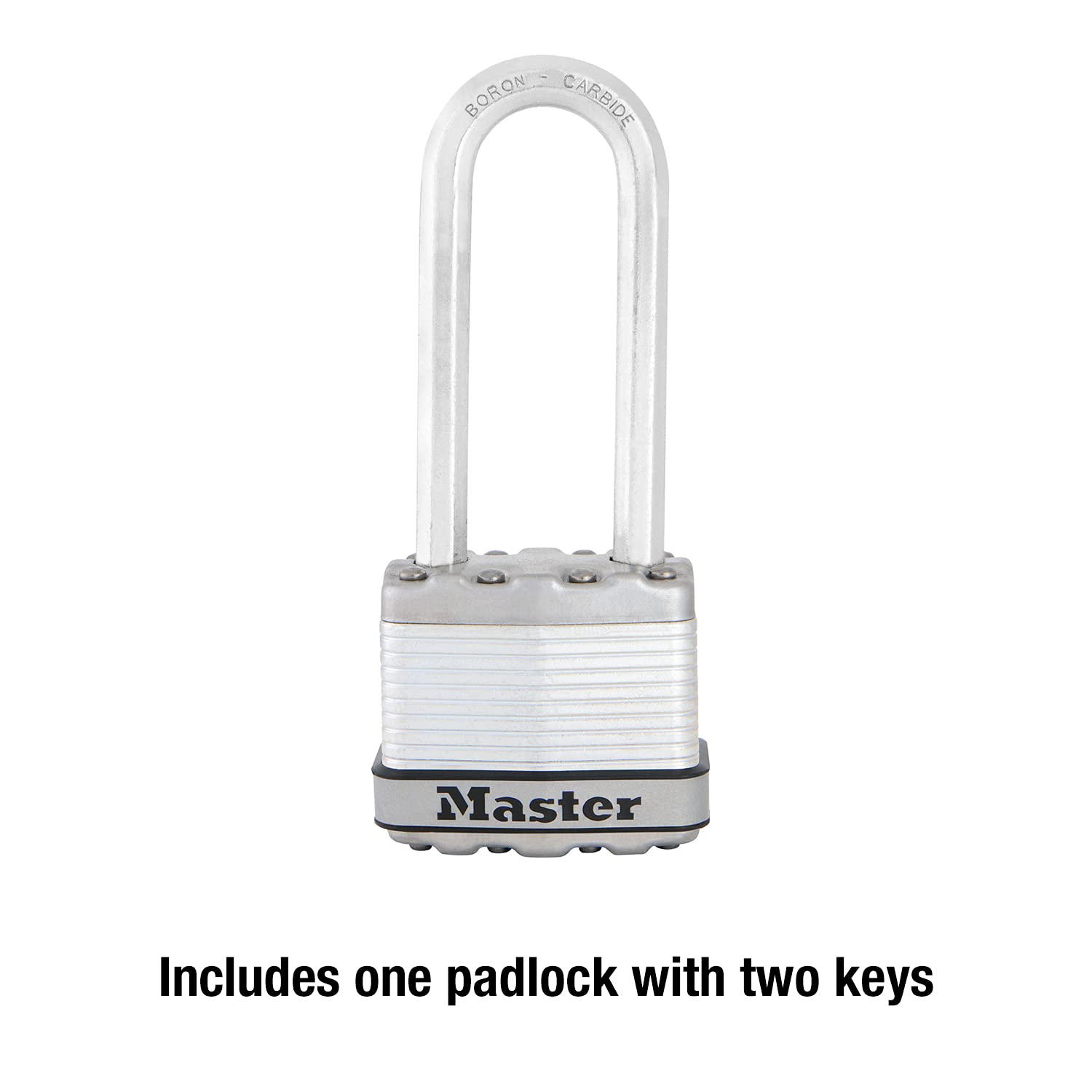 Master Lock M1XKADLJCCSEN Candado de acero, cerradura laminada Magnum, 1-3/4 pulgadas de ancho, M1XKADLJ, grillete de 2-1/2 pulgadas