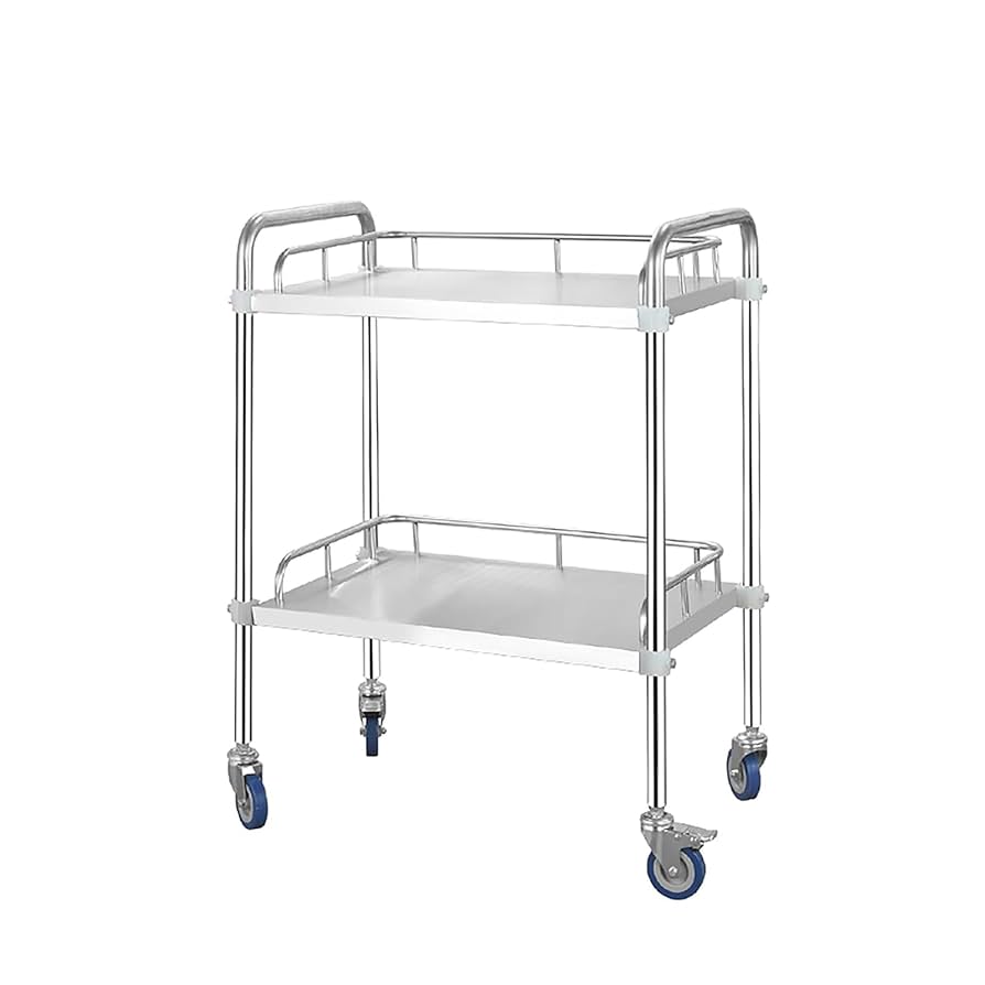 Amazon.co.jp: 医療用トロリー、ステンレス ワゴン 鋼トロリー