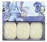 Saponificio Artigianale Fiorentino Sculpted Italian Soap 3 x 4.4 oz Bars (Lavender)