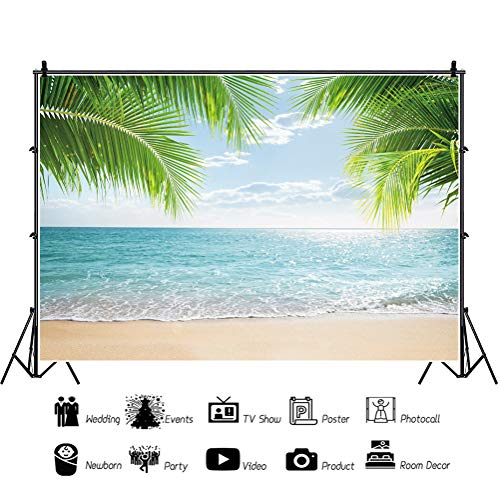 Fondo Fotográfico Playa Tropical 10x8ft para Fotografía miniatura 5