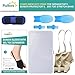 Puikos Bunion Splints Big Toe Straightener Bunion Relief Hallux Valgus Corrector Orthopedic Bunion Corrector Sleeves Splints Socks Woman Man for Flex Up Bunions Joint Hammer Toe (L/ 2Toe, beige)
