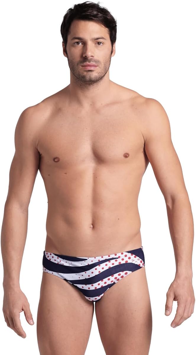 Arena Mens Arena Performance Men's Multi Stripes Swim BriefsSwim Briefs