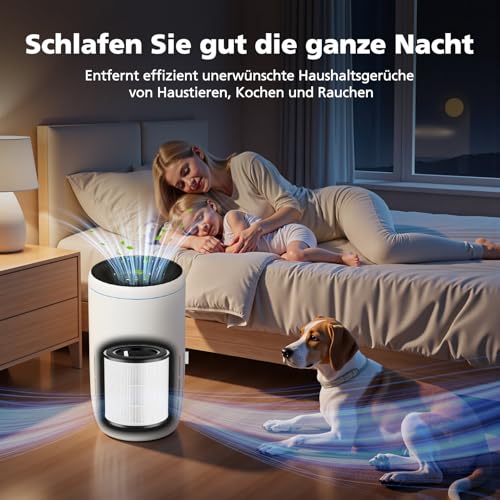 Air 4000 Ersatzfilter für Bosch Air 4000-Luftreiniger, 3-in-1 Effizienter HEPA Air 4000-Filter mit Hocheffizienter Aktivkohlefilter (2 Stück)