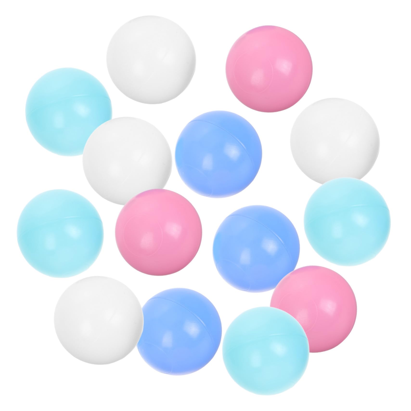 TOYANDONA 200 Balones Oceánicas Redondas de Plástico para Piscina de Balones Infantiles, Bolas de Juego Reutilizables 200 Unidades para Bebés