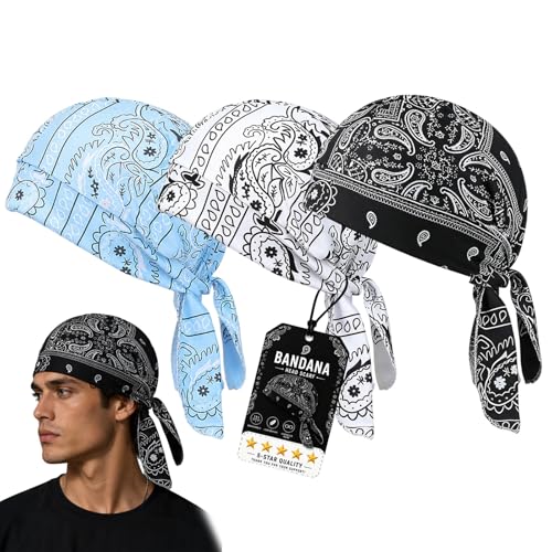 Image of Cooling Skull Cap Helmet Liner, Breathable Elastic Bandana Cooling Headscarf Cap for Men Women
