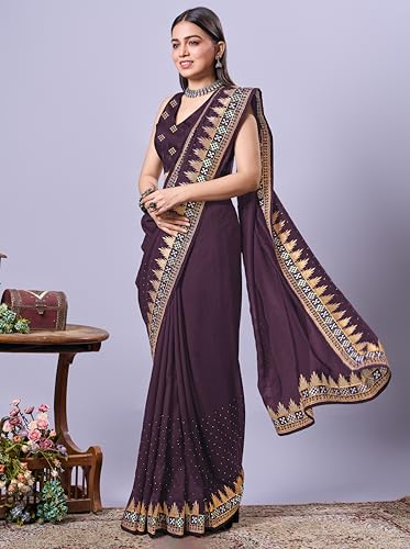 Image of Jaanvi fashion Women's Pasapalli Design Sambalpuri Silk Saree with Swarovski Work & Blouse Piece