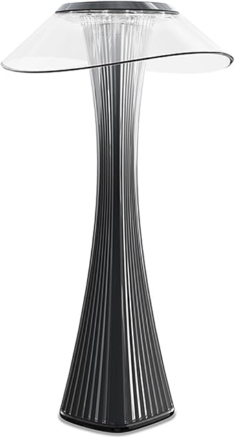 Creative Desk Lamp, USB Rechargeable Night Light for Portable Touch Dimming, Modern Cordless LED Table Lamp for Living Room Bedroom Dining Room Bedside Bar Home Office Black