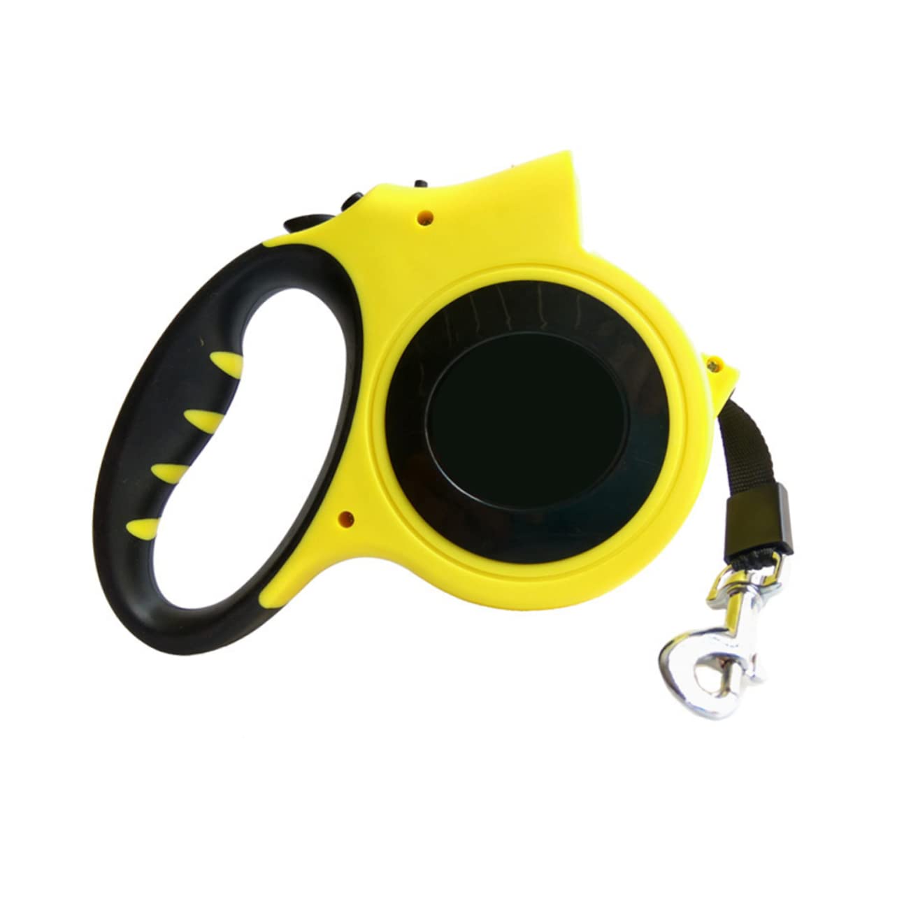 VICASKY Retractable Dog Leash with Built LED Light Automatic Telescopic Traction Rope for Pets Handle Yellow for Safe