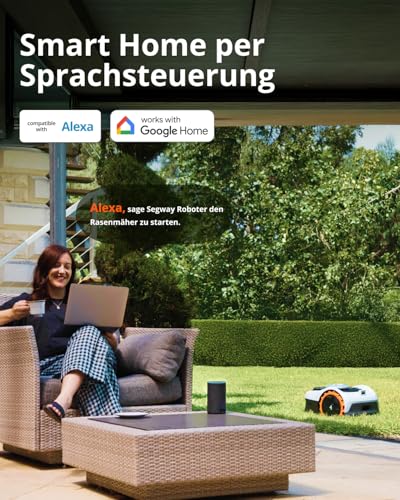 Navimow i105E Mähroboter ohne Begrenzungskabel, Empf. 500 m², Max. 600 m², RTK+Vision Rasenmäher Roboter Testsieger, Igelschutz Rasenroboter, KI Auto Kartierung 6