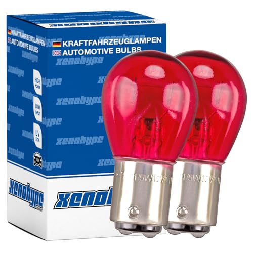 XENOHYPE 2er Set Rote Bremslichtlampe BAW15D