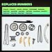 SCITOO TK10422 TK10422BS Engine Timing Chain Kit Sets Replaces for Buick LaCrosse Regal Cavalier Cobalt HHR for Malibu for Oldsmobile Alero for Saturn Vue 2.2L 2.0L 2.4L 2002-2011