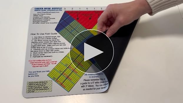 Amazon.com: Cheer Bow Template Mat Pattern amazon-com-cheer-bow-template-mat-pattern