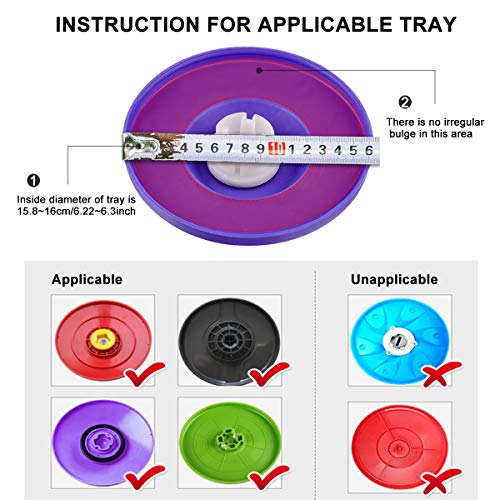 4 Premium Replacement Mop Heads Refills for Universal 360° Spin Magic Mop, Hurricane Compatible Standard Replacement Round Spin Mop Heads Microfiber (White)