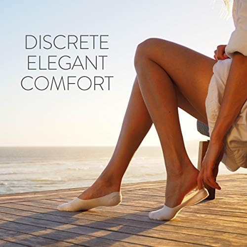 Becellen 6 Paia Mezzo Calzini Donna, Invisibili Calze Fantasmini Traspiranti Cuscinetti Metatarsali Per Avampiede Antiscivolo Per Tacchi Alti Ballerina - Foto 5