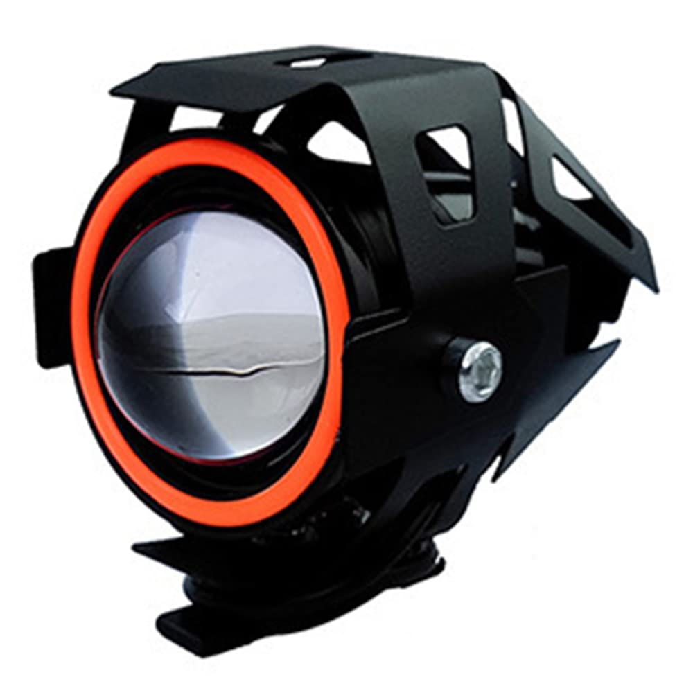 TIORU E-Bike Light Headlight Input DC 12V-80V Ebike Handlebar Lamp Electric Scooter LED Front Light,Red
