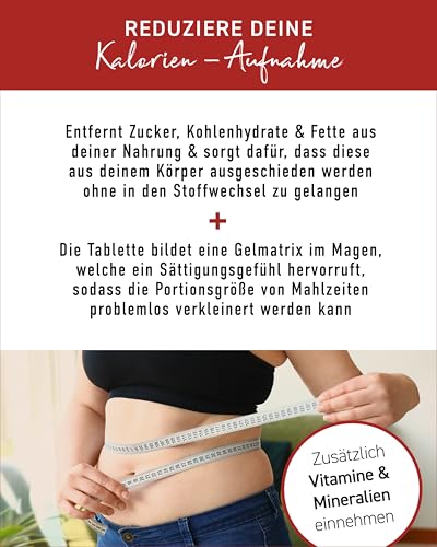 N1 Fettblocker + Zucker & Kohlenhydrate-Blocker Medizinprodukt zur Behandlung & Vorbeugung von Übergewicht - Diät, abnehmen Tabletten schnell