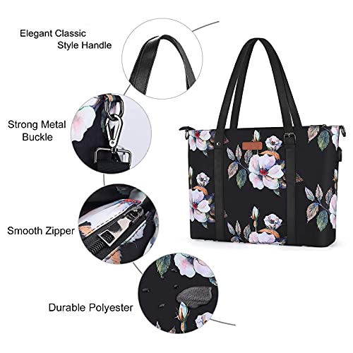 Bolso tote para laptop USB 17-17.3 pulg. Mosiso miniatura 4