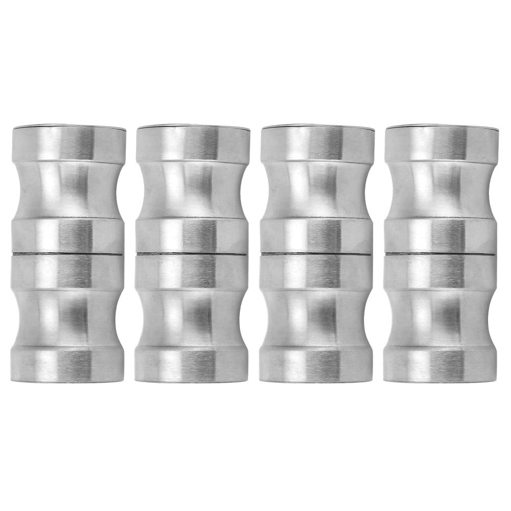 YWBL-WH Boutons de Porte Acier Inox 304 4 Jeux pour Verre de Douche Salle de Bain Quincaillerie