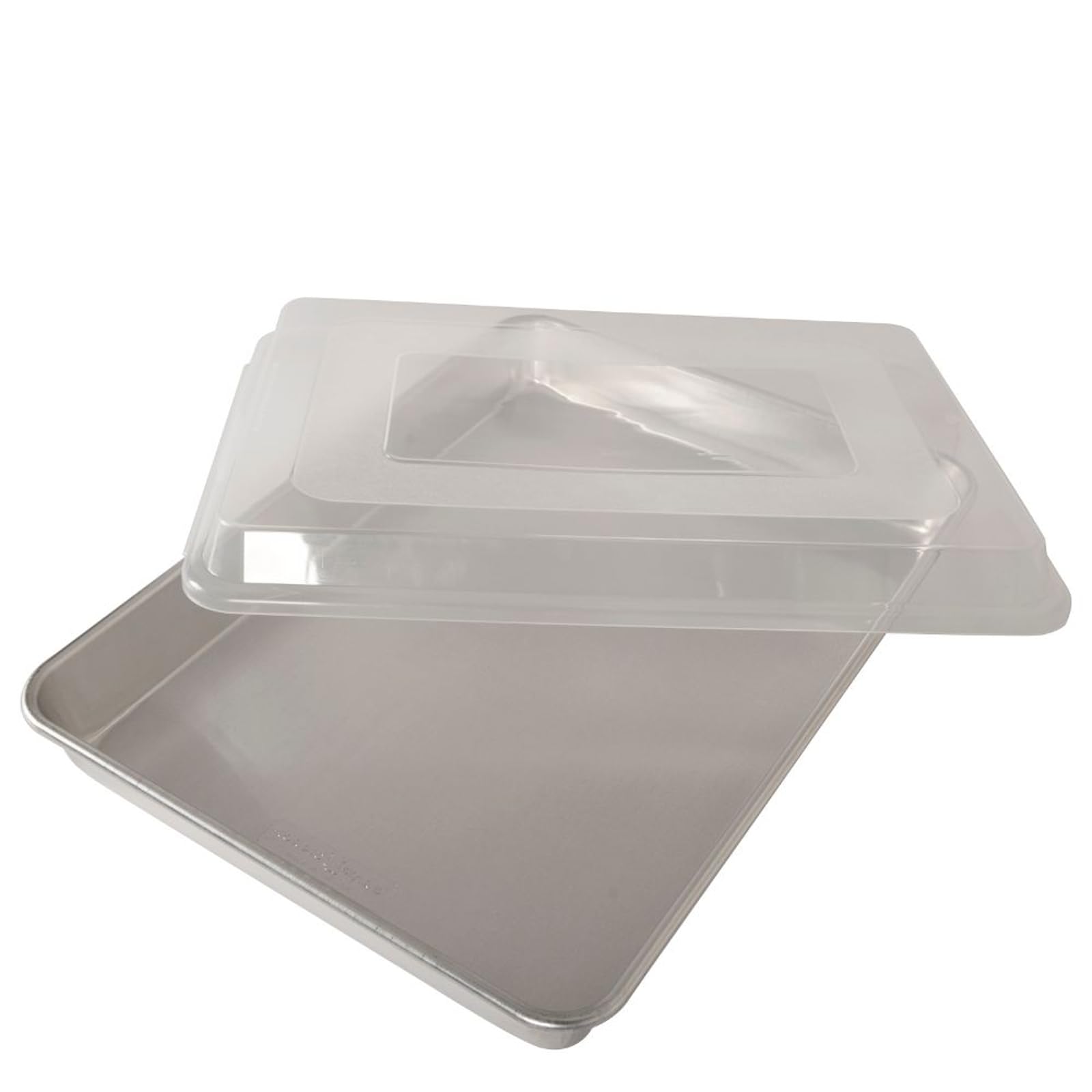 Nordic Ware Hi-Side Sheet Cake Baking Pan with Lid Aluminum Aluminum