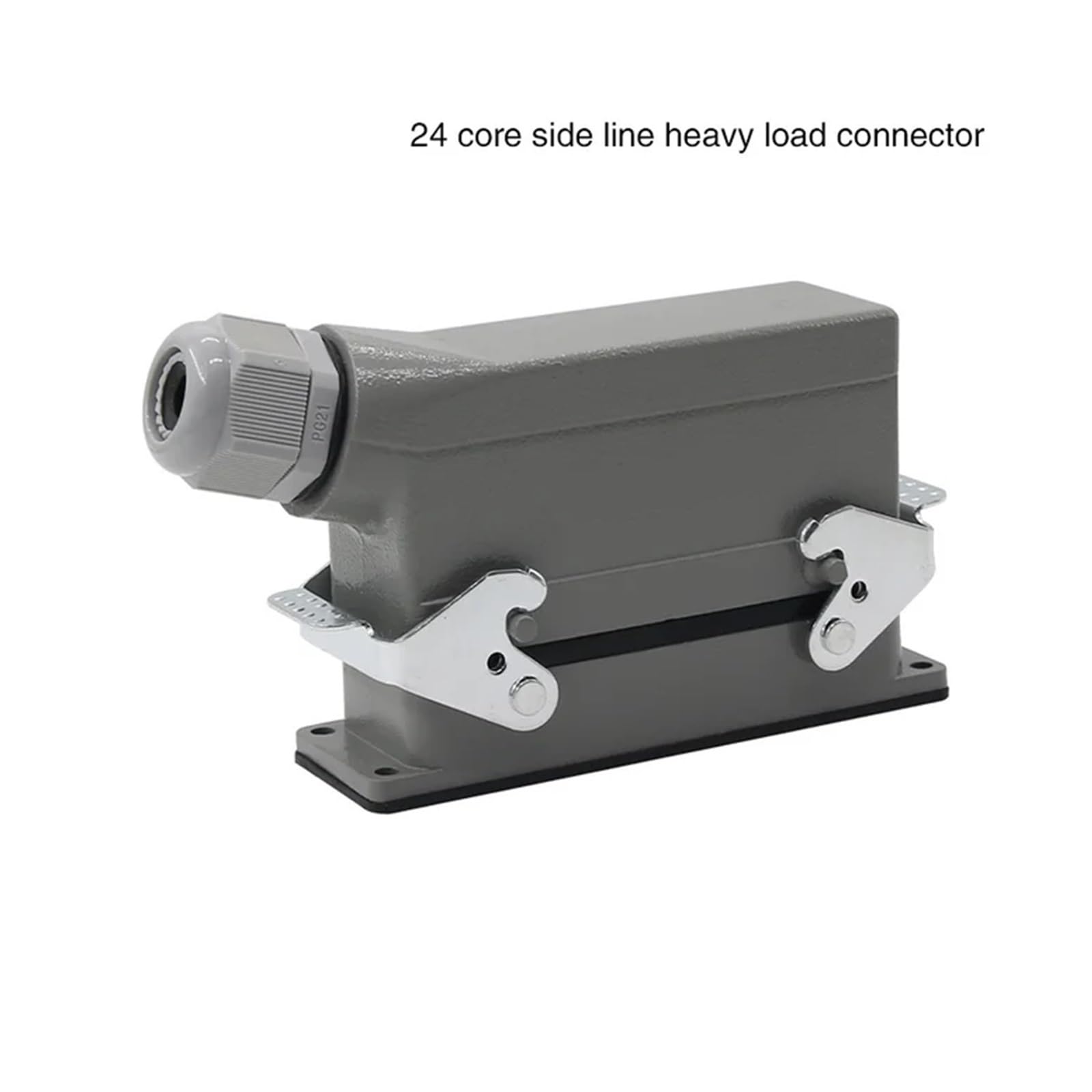 CHBMSS Rectangular Heavy Duty Connector, 24 Pin Line 16A 500v Screw Feet On The Side