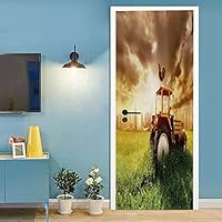 3D Türaufkleber Hochlandrinder - Selbstklebende Deko-Folie Für Türen 85x200 Cm