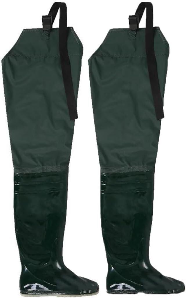 Wodoodporne i wytrzymałe Wodery wędkarskie o wysokości 80 cm Męskie i damskie buty do kolan Oxford z podeszwą 22 cm i 27,5 cm(37 EU)