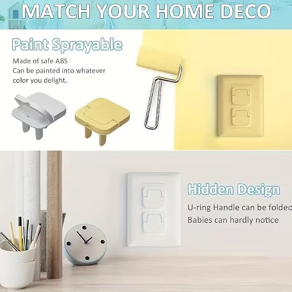 30pcs US Outlet Covers - Youngsters Proofing Outlet Covers Youngsters Safety Electric Plug Protectors to Prevent Power Shock - 2