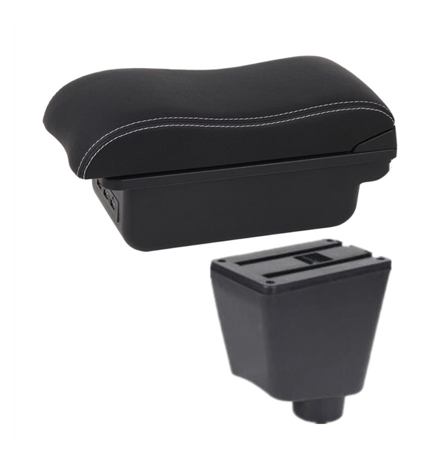 For Renault For Captur For Clio 4 Car Armrest Box Car Accessories Storage Box Holder Ashtray USB 2015-2018(B3 3 USB)