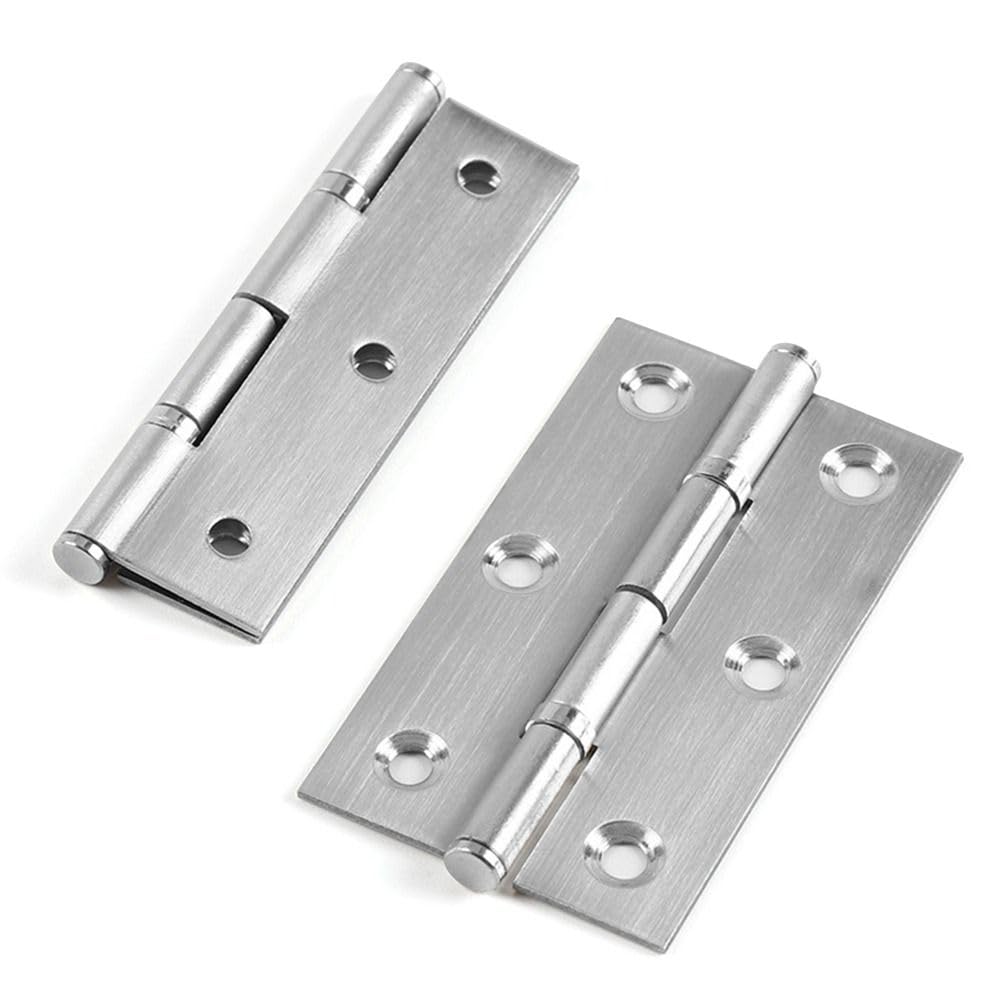 Udhsnjzg 2.5 Inch Door Hinges 1Pair/2Pcs Mute Door Hinges Cross Hinge 270 Degree Cabinet Cupboard For Folding Window(2.5 Inch)