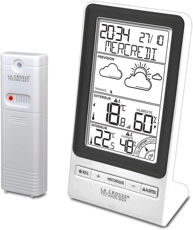 La Crosse TechnologyWS6819 Weather Station with Forecast, Temperature Alerts and Comfort Index - Black