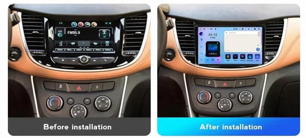 Drahtloses Tragbares Carplay Display für Chevrolet Tracker 3 2013-2017 Bluetooth Freisprecheinrichtung, Radio, Bildschirm, Lenkradsteuerung, Mirrorlink, Aux-Eingang, 4 Kern 1G+32G
