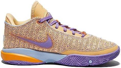 Nike Lebron XX (Big Kid) Celestial Gold/Multicolor/Cobalt Bliss 5 Big Kid M | Image 1