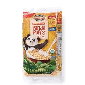 Envirokidz Organic Peanut Butter Panda Puffs Enviropakz, 25 Ounce