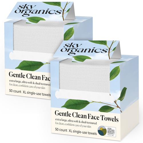 Sky Organics - Gentle Clean Face Towels (2-Pack) - 100