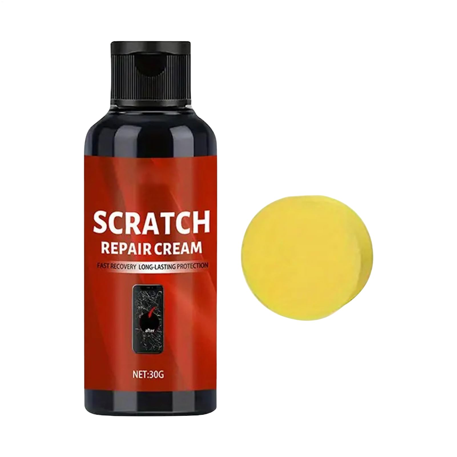 Glass Scratch Remover, Gentle Polishing, 8x2.8x2.8cm, Scratch Repair Cream, Glass Repair Kit, Quick Fix Formula, for Phone Screens, Watch Lenses, Laptop Touchscreens