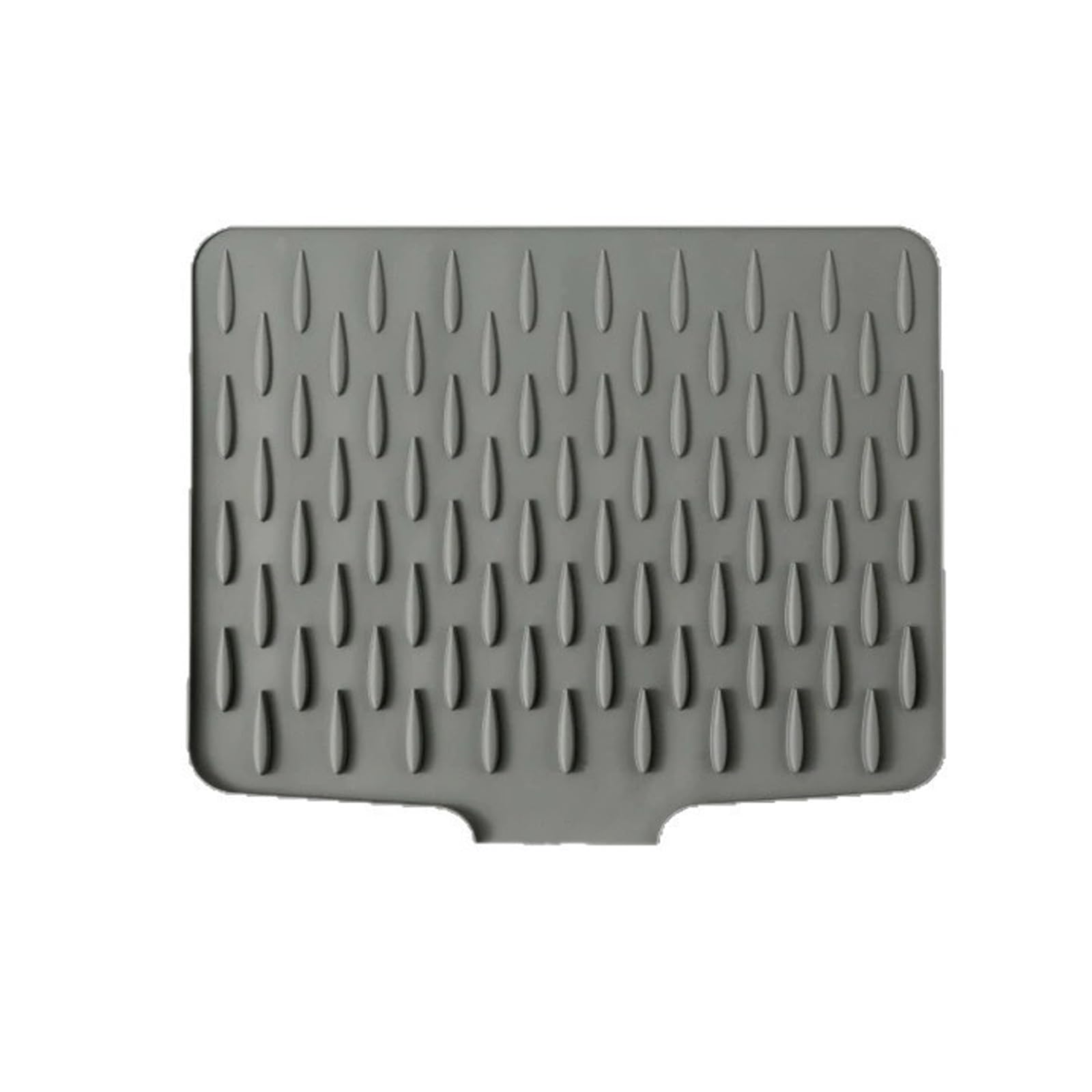Kitchen Trivet Flexible Silicone Mat Sloped Drainage Design Nonslip Base Drying Pad Silicone Trivet for Kitchen