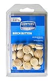Century Drill and Tool 30424 Birch Button Wood Plug, 3/8-Inch
