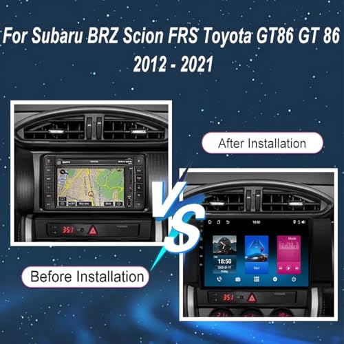 Android Auto inalámbrico para Toyota GT86 con pantalla GPS y Bluetooth 4G+64G 2